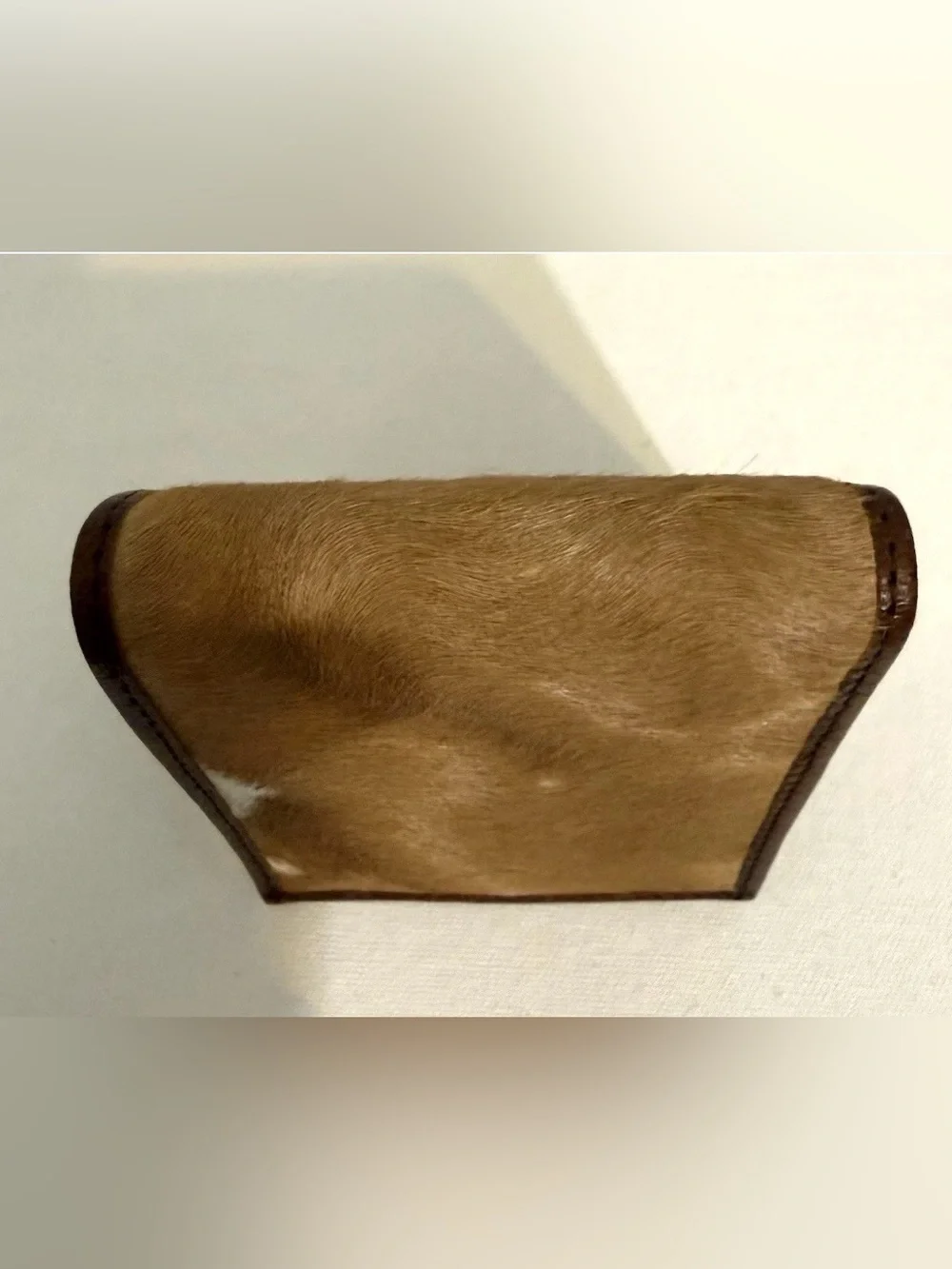 Hair on Hide Leather Embossed Medallion Bi-fold Wallet Multicolor